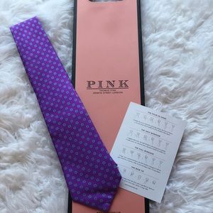 ✨NEW✨ Authentic Thomas Pink Purple w/Flowers Tie